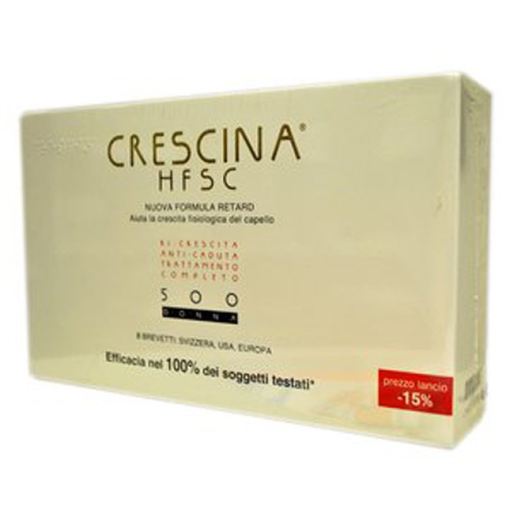 Labo Crescina HFSC New Formula Retard 500 Mujer Tratamiento Completo 20 + 20 Ampollas