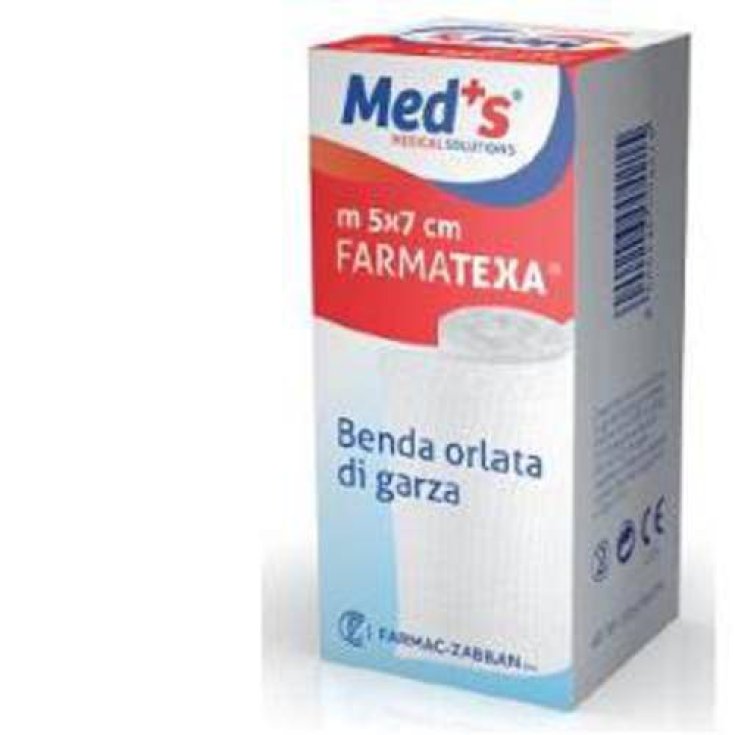 Med's FarmaTexa Venda Bordeada Con Gasa 12/12 Cm10x5m