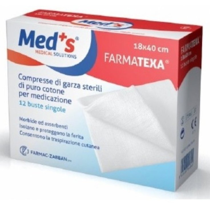 Med's FarmaTexa Gasas Estériles Comprimidos 12/12 36x40cm 12 Piezas