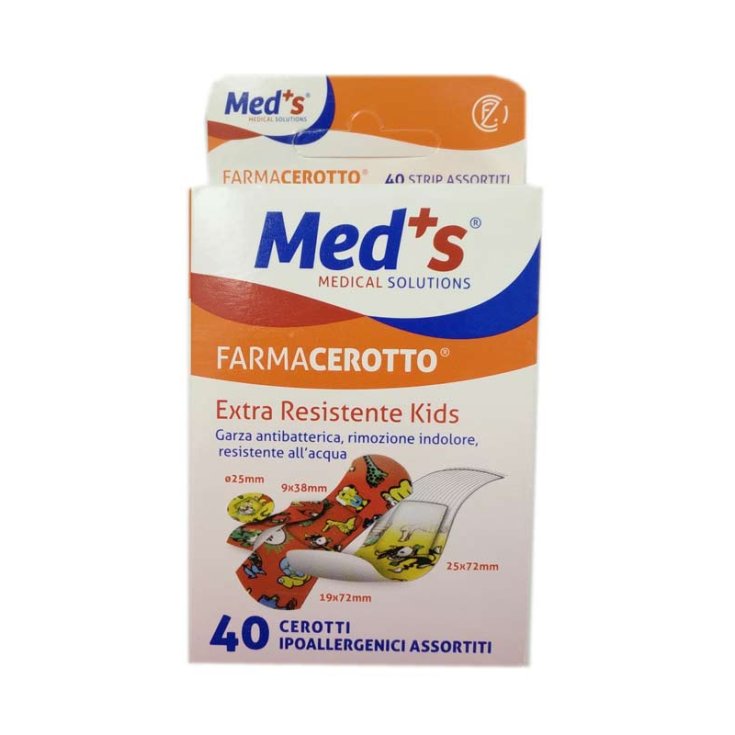 Med's FarmaKids Parche Extra Resistente 40 Parches Surtidos