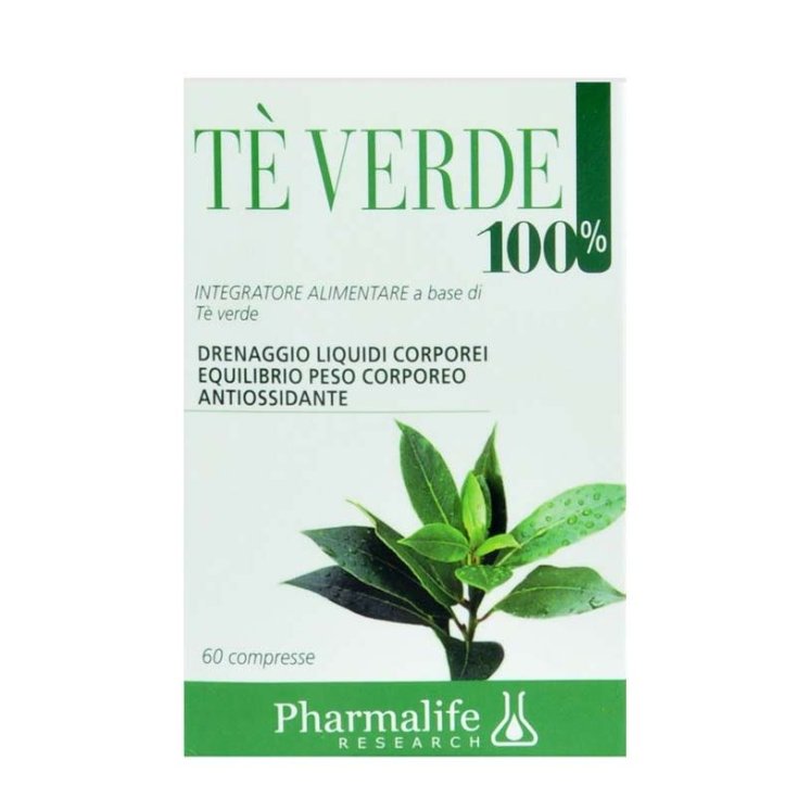 Pharmalife Research Té Verde 100% Complemento Alimenticio 60 Comprimidos