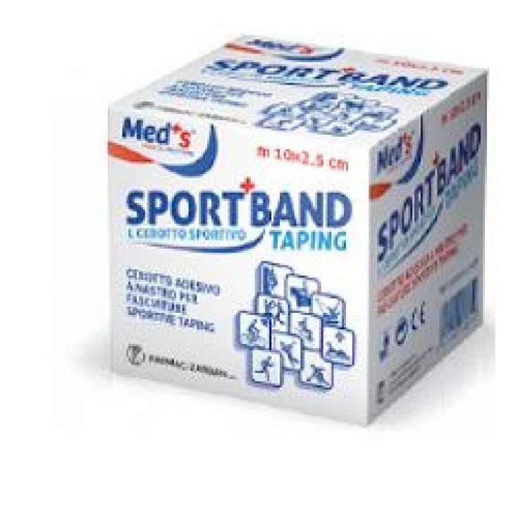 Parche deportivo con cinta adhesiva Med's Sport Band 10 m x 3,8 cm