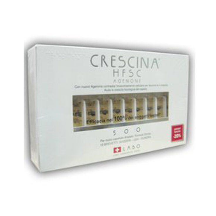 Labo Crescina HFSC Con Agenona Dosis 500 Mujer Talla 20 Ampollas