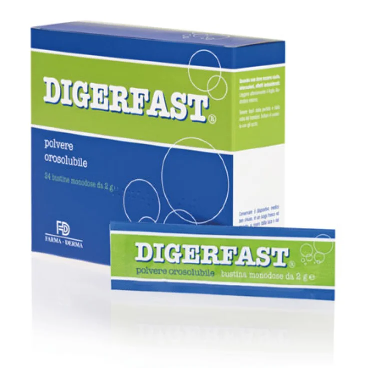 Farma-Derma Digerfast® Polvo Bucal Complemento Alimenticio 24 Sobres De 2g