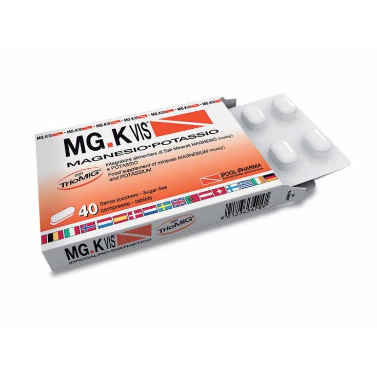 Pool Pharma Mgk Vis Magnesio Con Potasio Complemento Alimenticio 40 Comprimidos