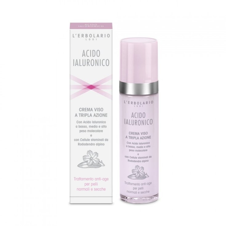 L'Erbolario Ácido Hialurónico Crema Facial Triple Acción Pieles Normales y Secas 50ml