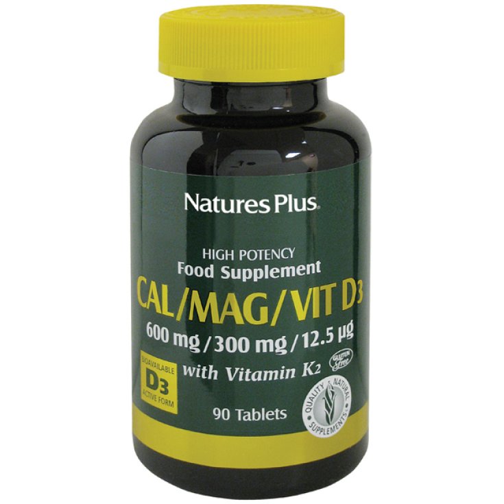 Natures Plus Cal / Mag / VitD3 Complemento Alimenticio 90 Comprimidos