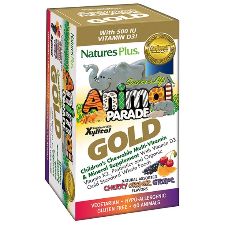 Natures Plus Animal Parade Gold Caramelos Surtidos 60 Piezas