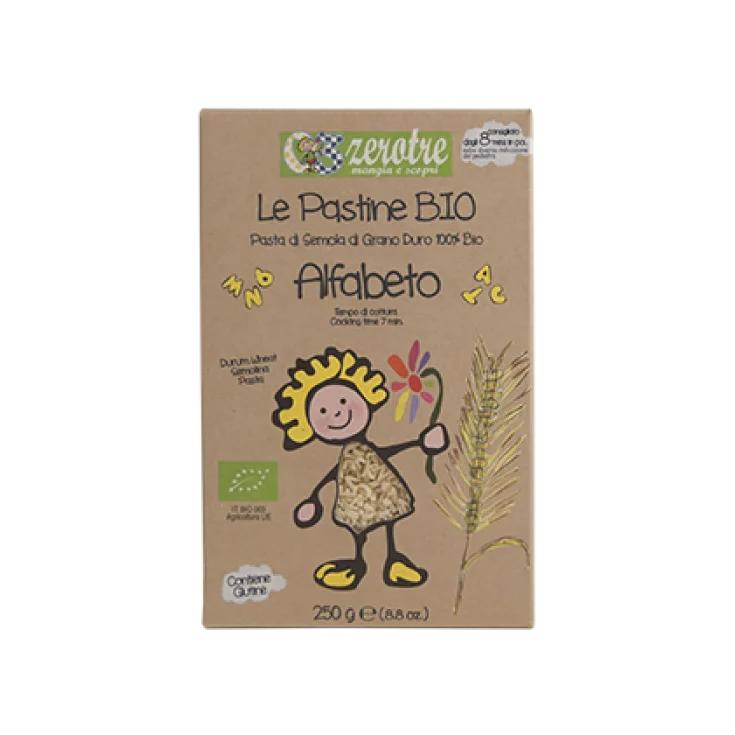 Rustichella D'Abruzzo Zerotre Línea Alfabeto 100% Bio 250g