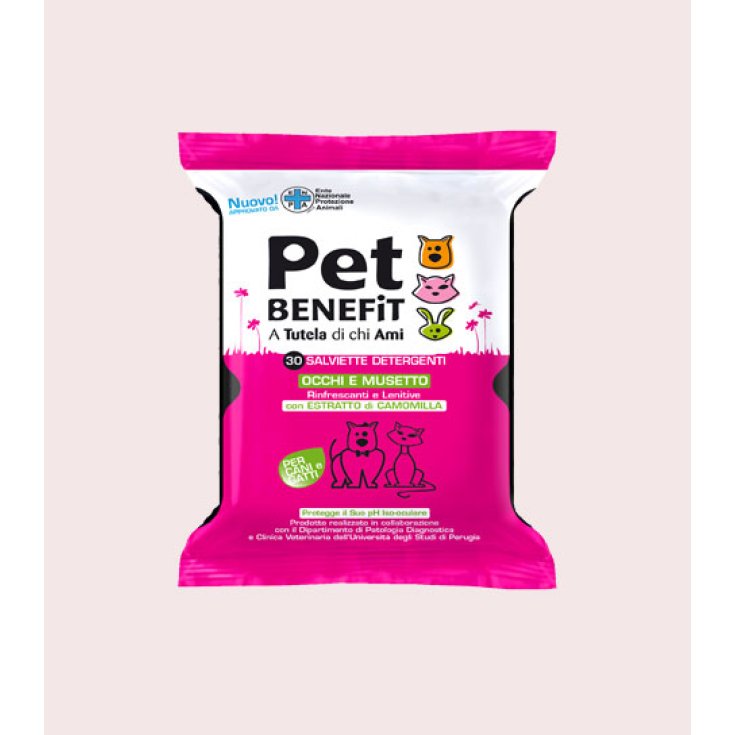 Pet Benefit Toallitas Limpiadoras Para Ojos Y Rostro 30 Piezas