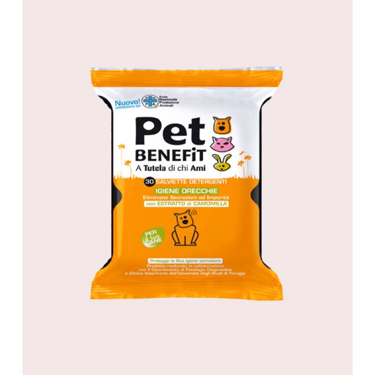 Pet Benefit Toallitas Limpiadoras Higiene Orejas Perros 30 Piezas