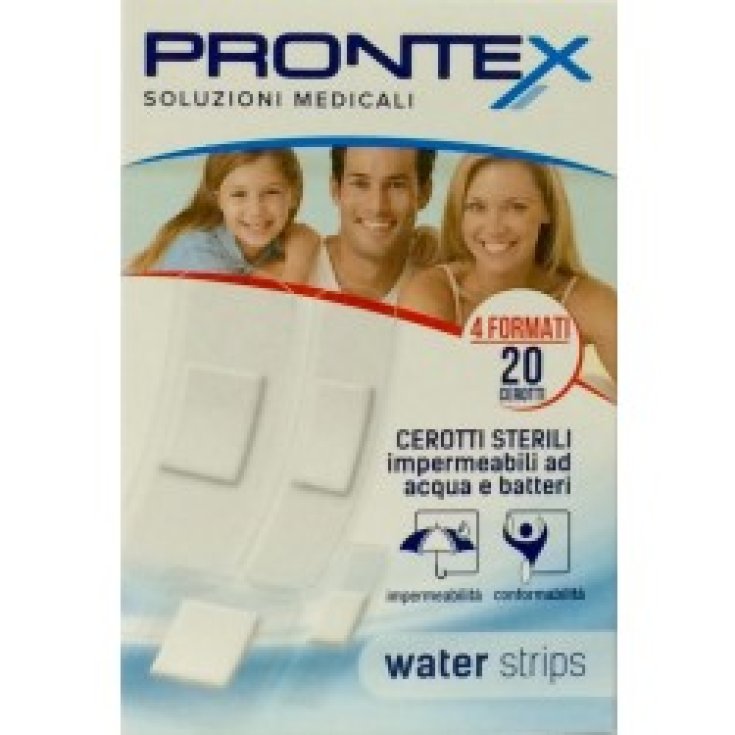 Safety Prontex Water Strips Parches impermeables 20 parches surtidos