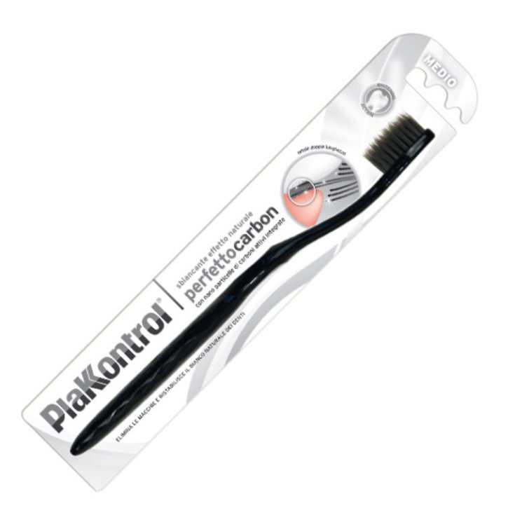 Plakkontrol Perfect Carbon Whitening Action Cepillo de dientes 1 pieza