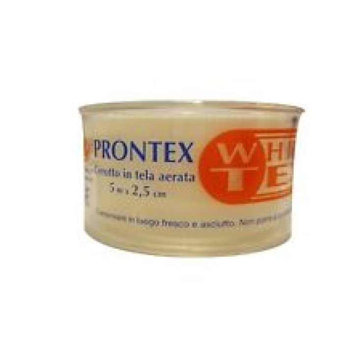 Parche de seguridad Prontex White Tex en lona aireada 5m x 5cm