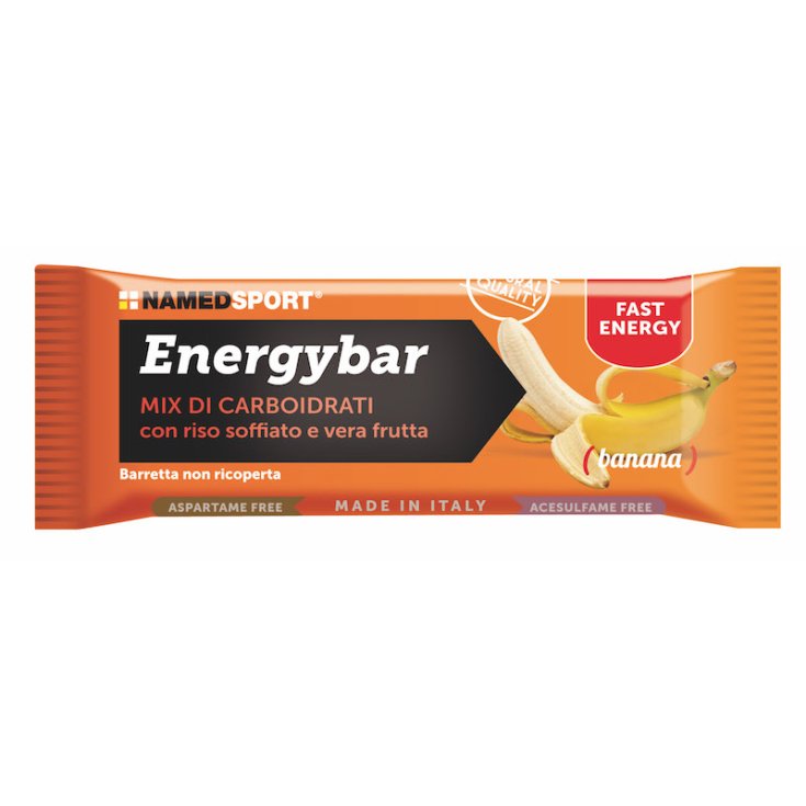 NamedSport Energybar Plátano Complemento Alimenticio Barrita 35g