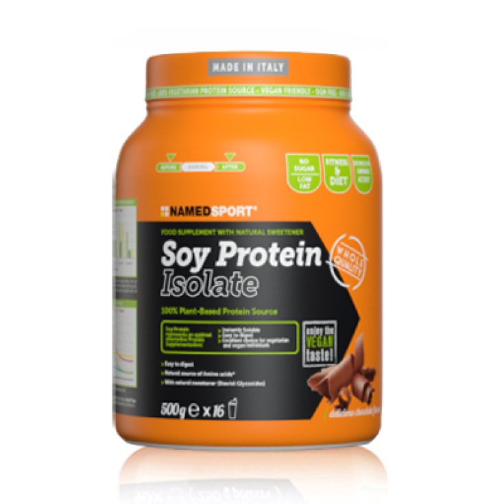 Named Sport Proteína de Soya Aislada Delicioso Chocolate 500g