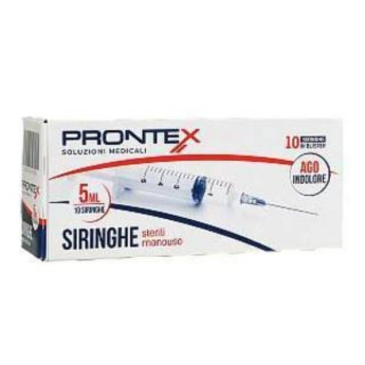 Jeringa Safety Prontex 5ml Con Aguja Indolora 10 Piezas