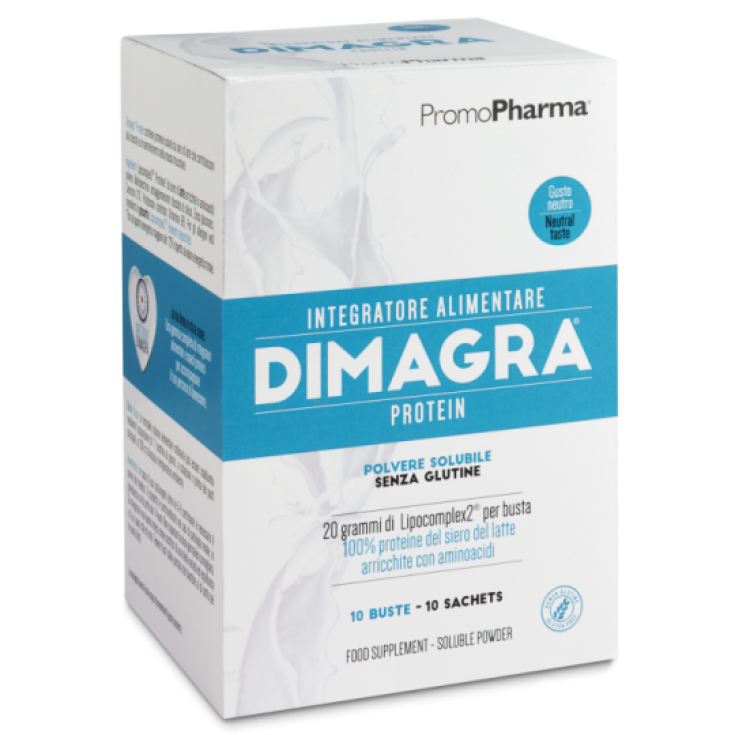 PromoPharma Dimagra Complemento Alimenticio Proteico Sabor Neutro 10 Sobres