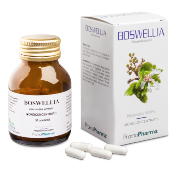 PromoPharma Boswellia Monoconcentrado Complemento Alimenticio Sin Gluten 50 Cápsulas