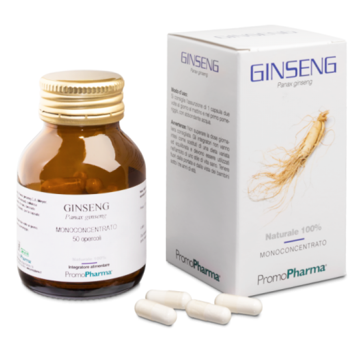 PromoPharma Ginseng Monoconcentrado Complemento Alimenticio 50 Cápsulas