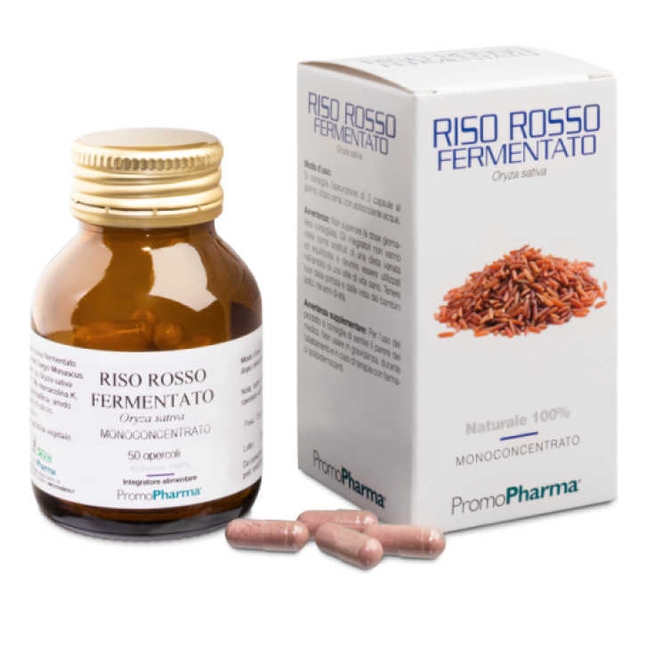 PromoPharma Complemento Alimenticio Monoconcentrado Arroz Rojo Fermentado 50 Cápsulas