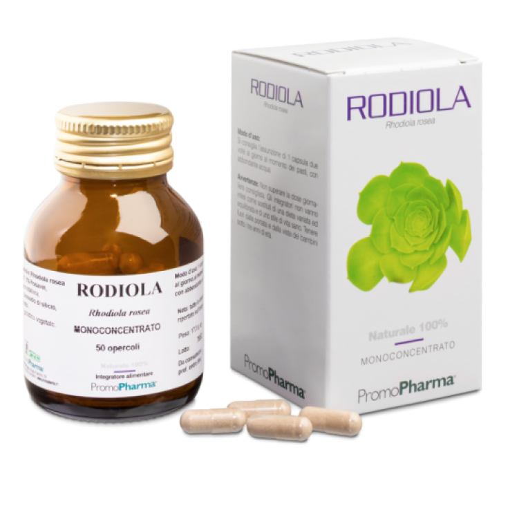 PromoPharma Rodiola Monoconcentrado Complemento Alimenticio 50 Cápsulas