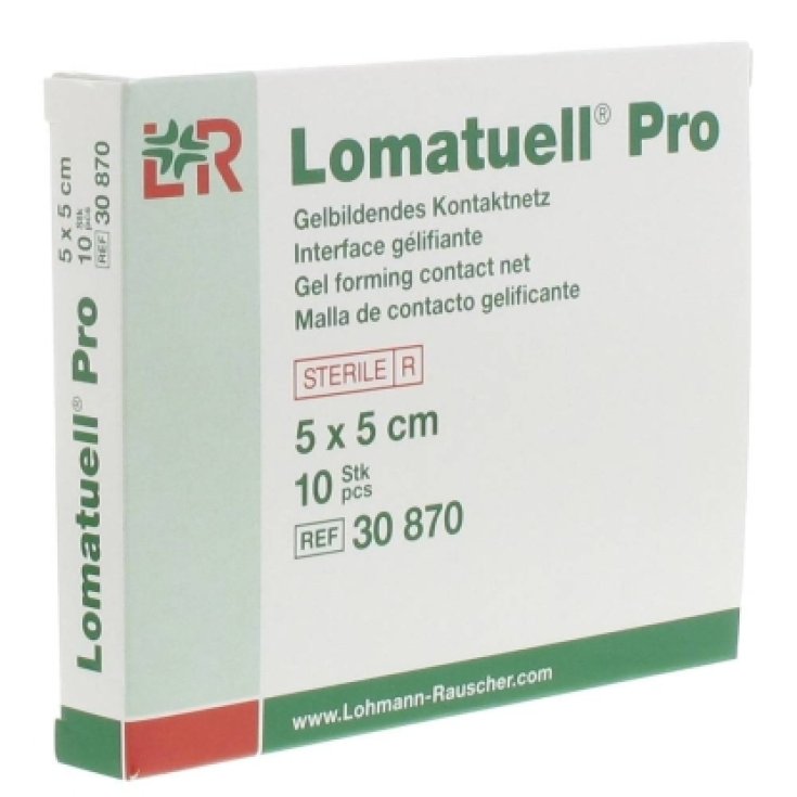 Lohmann & Rauscher Lomatuell Pro Gelling Contact Net 5x5cm 10 Piezas