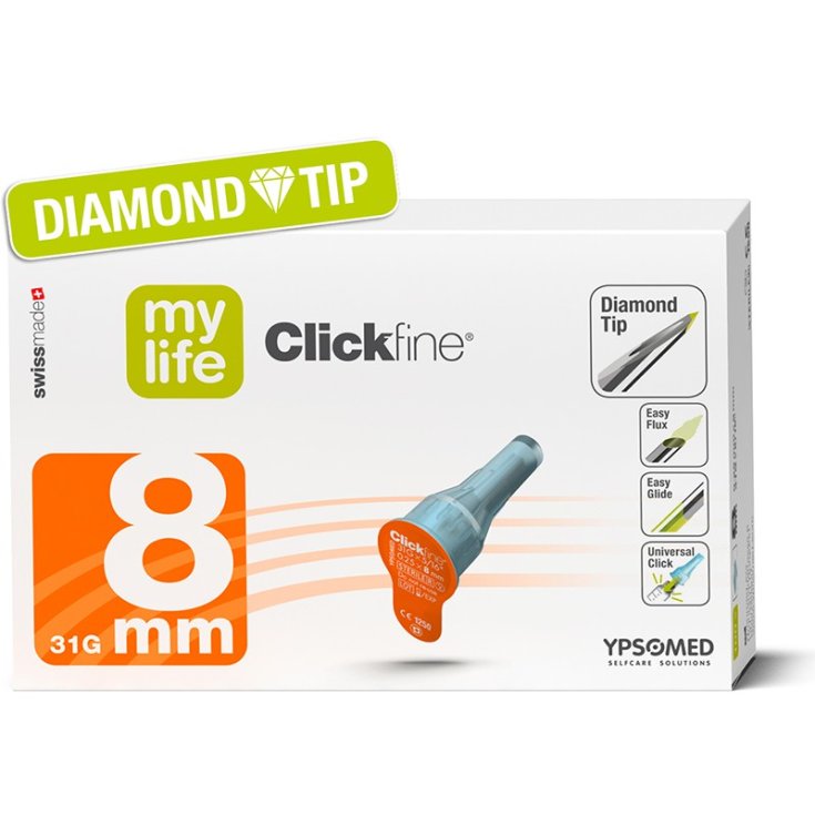 Pharmaidea Clickfine Aguja Tamaño G31x8mm 100 Piezas