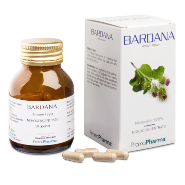 PromoPharma Complemento Alimenticio Monoconcentrado De Bardana 50 Cápsulas