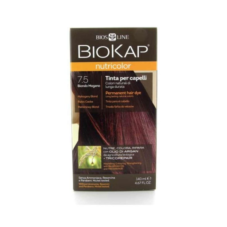 Línea Bios Biokap Nutricolor Tinte Capilar Color 7.5 Bio Caoba