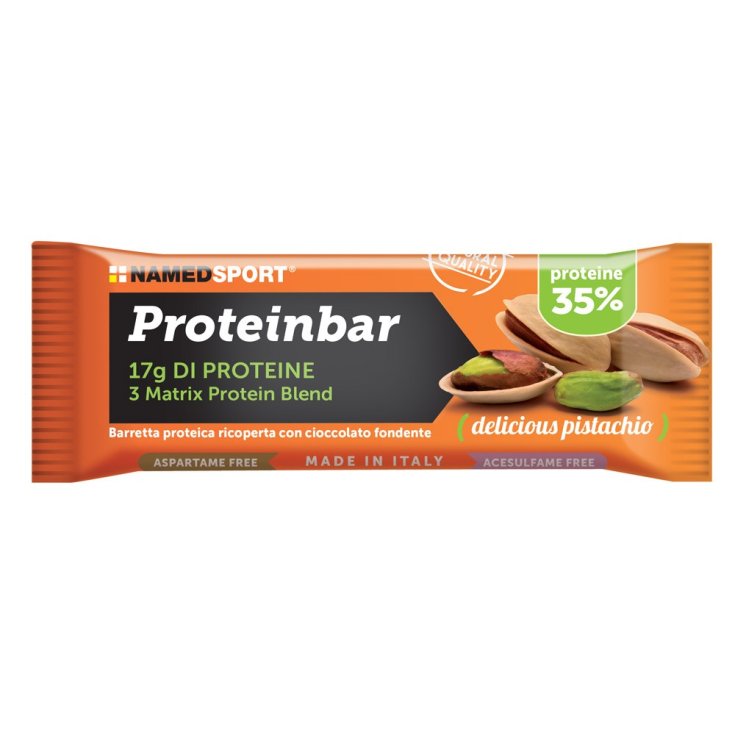 Named Proteinbar 35% Deliciosa Barrita Hiperproteica De Pistacho 50g