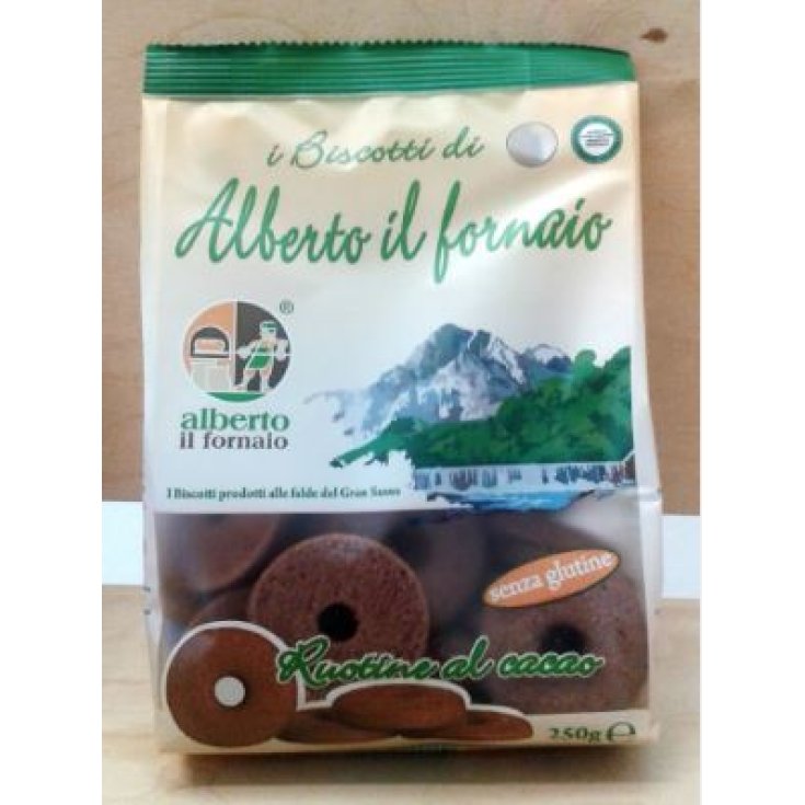 Alberto Il Fornaio Ruedas De Cacao Galletas De Mantequilla Sin Gluten 250g