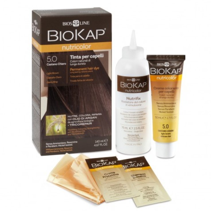 Biokap Nutricolor Delicato 5,0 Castaño Claro 140ml