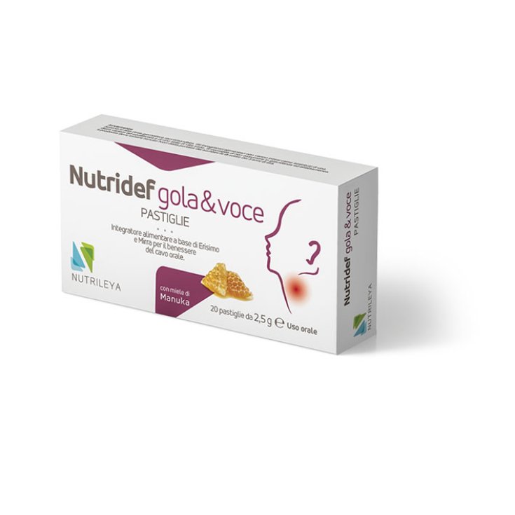 Nutrileya Nutridef Complemento Alimenticio Garganta Y Voz 20 Comprimidos