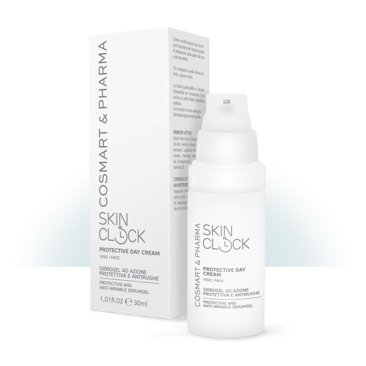 SkinClock Serum Facial de Día Protector Gel Acción Protectora y Antiarrugas 30ml