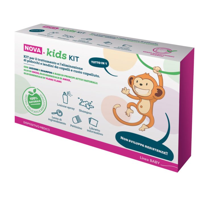 Nova Argentia Nova.Kids All In 1 Loción Spray + Champú + Peine + Manual 1 Kit