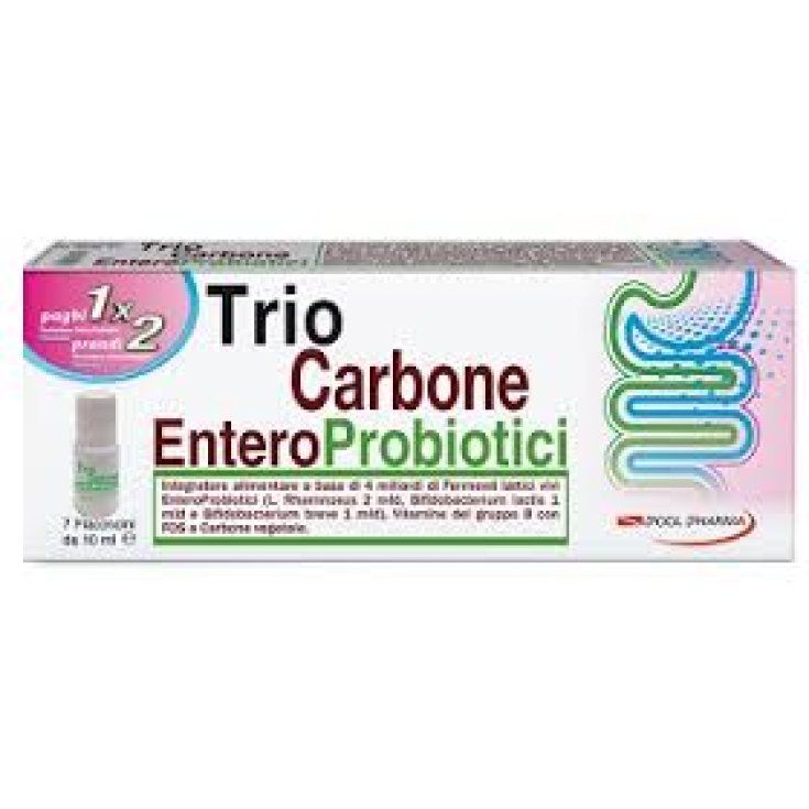 Pool Pharma Triocarbone Enteroprobióticos Complemento Alimenticio 7 Viales x10ml