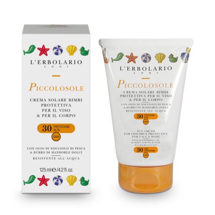 L'Erbolario Piccolosole SPF 30 Crema Protectora Solar Para Rostro Y Cuerpo 125ml