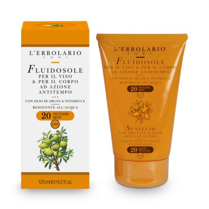 L'Erbolario Fluidosol Rostro & Cuerpo Con Acción Anti-Tiempo SPF20 125ml