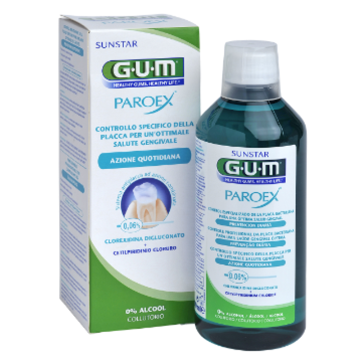 Sunstar Gum Paroex Enjuague Bucal Para Prevención Diaria 500ml