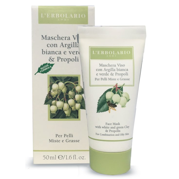 L'Erbolario Mascarilla Facial Con Arcilla Y Propóleo 50ml