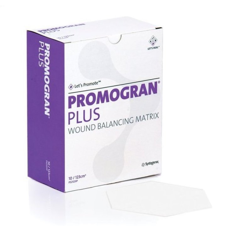 Promogran Plus S Apósito Matrix a base de Colágeno + ORC y Plata 28 cmq 10 Apósitos