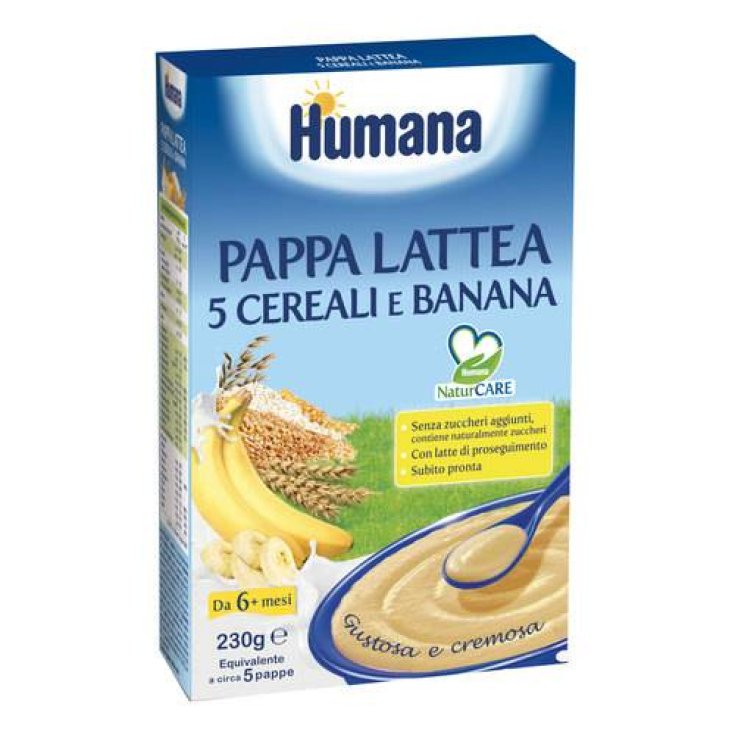 Papilla De Leche Con 5 Cereales Y Plátano 230g