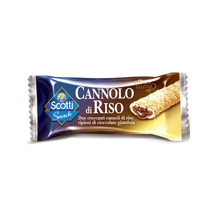 Scotti Snack Cannolo De Arroz Sin Gluten Relleno De Chocolate Gianduia 25g