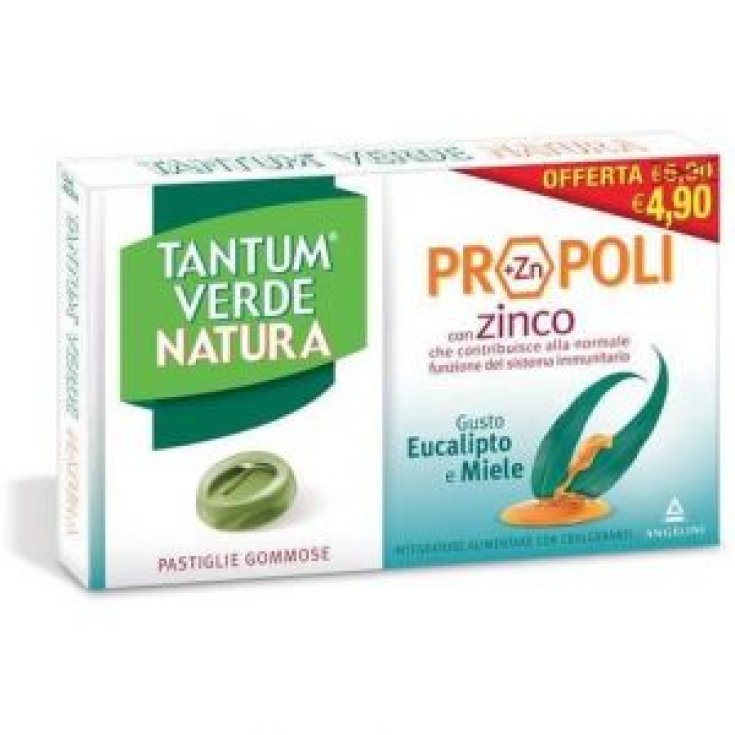 Angelini Tantum Verde Natura Pastillas De Gominola De Eucalipto Y Miel 30g