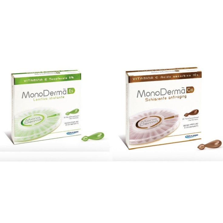 Monoderma C10 Aclarante Antiedad + Monoderma E5 Calmante Hidratante 26 + 26 Dosis Monoderma