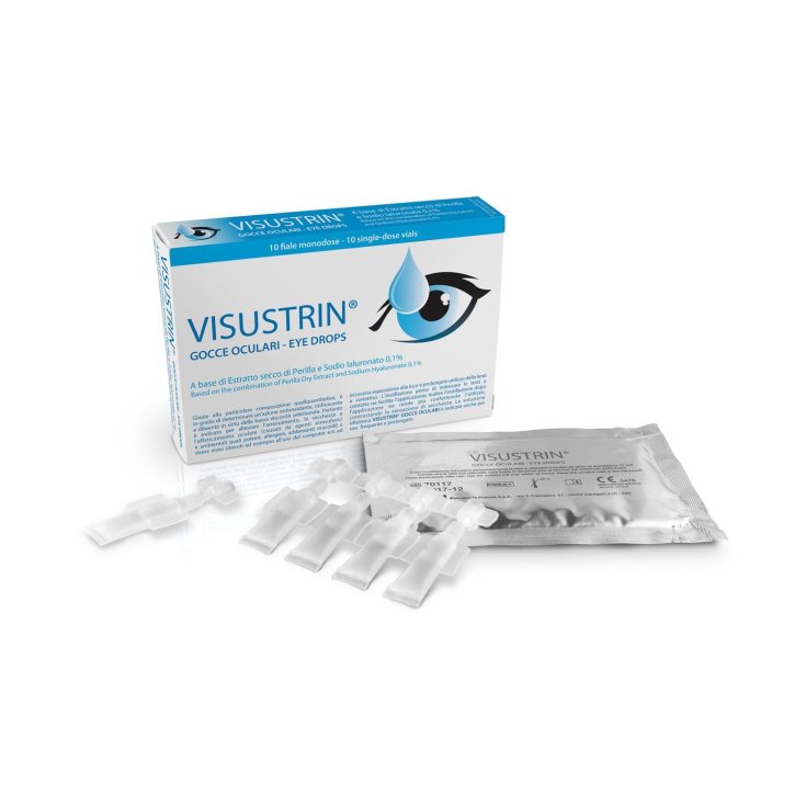 Visustrin® Colirio A Base De Extracto Seco De Perilla E Hialuronato Sódico 10 Viales Monodosis De 0,5ml