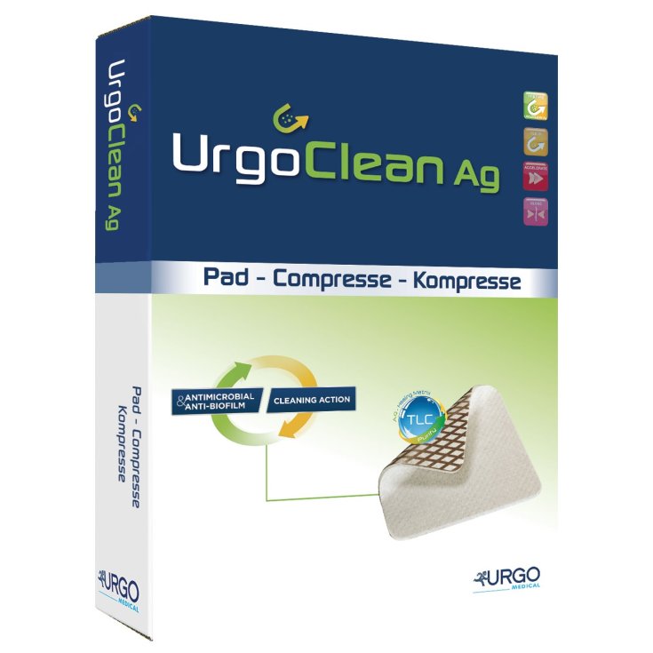 UrgoClean AG / Plata Apósitos Antibacterianos 6x6cm 5 Apósitos