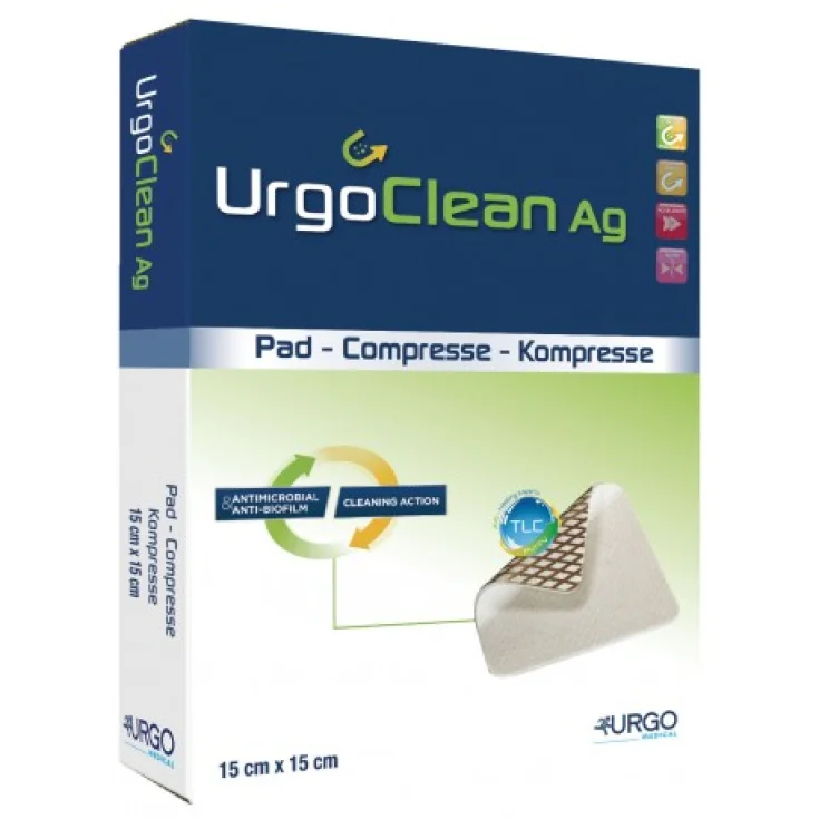 UrgoClean Ag 15x15cm 5 Apósitos