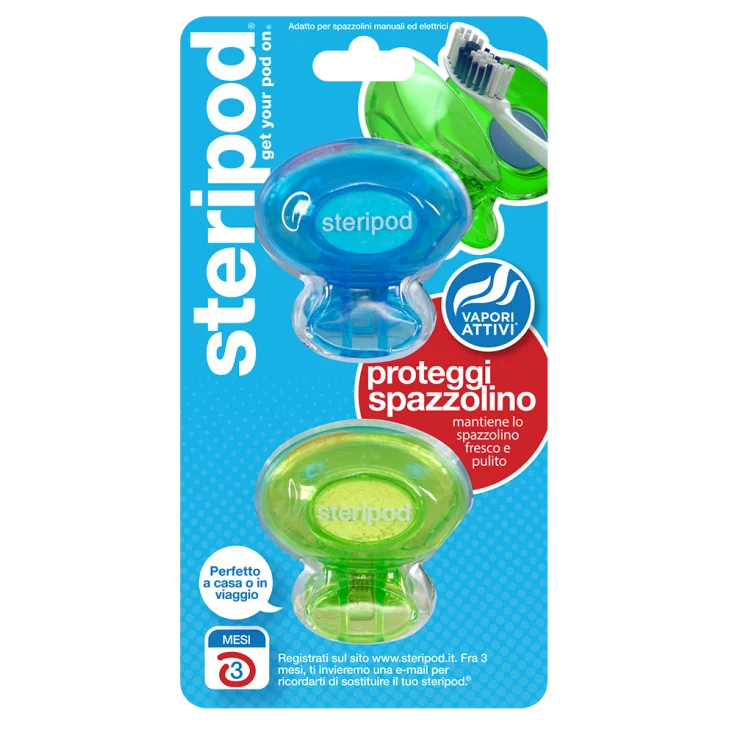 Protector de cepillo de dientes Steripod 2 piezas